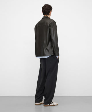 Regular Fit Faux Leather Jacket