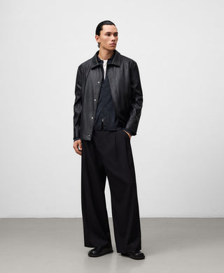 Chaqueta Oversize Efecto Piel