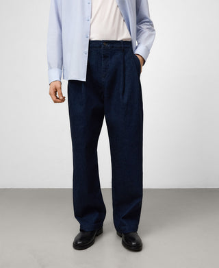 Jeans con Cintura Elástica y Logo Grabado