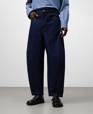 Jeans Barrel con Bolsillos Delanteros