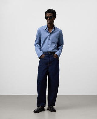 Jeans Barrel con Bolsillos Delanteros