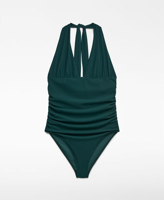 Traje de Baño de una Pieza Escote Profundo