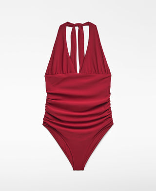 Traje de Baño de una Pieza Escote Profundo