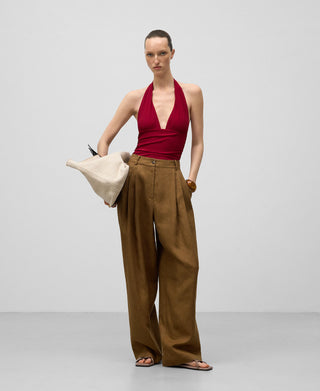 Traje de Baño de una Pieza Escote Profundo