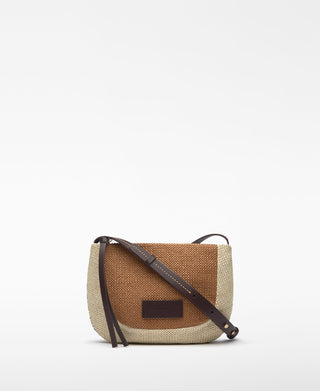 Bolso Bandolera de Rafia con Asa Austable