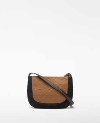 Bolso Bandolera de Rafia con Asa Austable