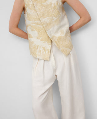 Chaleco Cruzado con Estampado