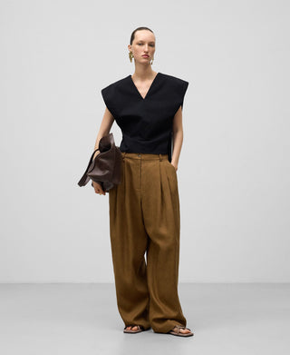 Camiseta Oversize con Mangas Volumen