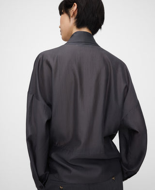 Camisa Manga Larga con Detalle Lazo