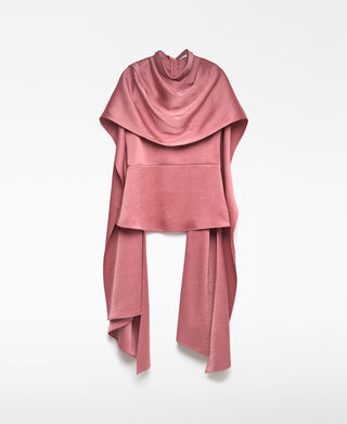 Blusa Efecto Capa Drapeado