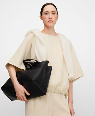 Camisa Corte Globo con Detalle Elástico