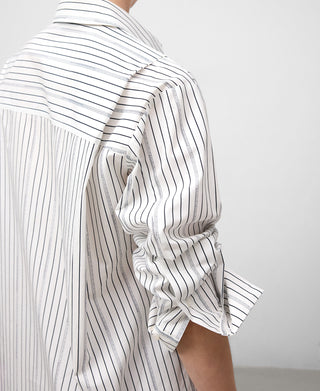 Camisa Manga Larga con Estampado Rayas