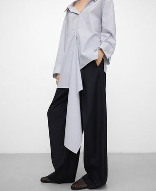 Camisa Desestructurada con Estampado Rayas