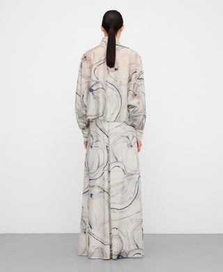 Camisa Manga Larga Semitransparente