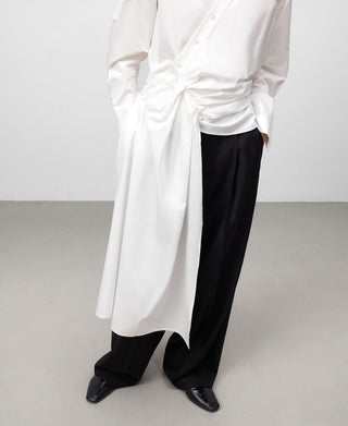 Camisa Manga Larga con Detalle Cruzado