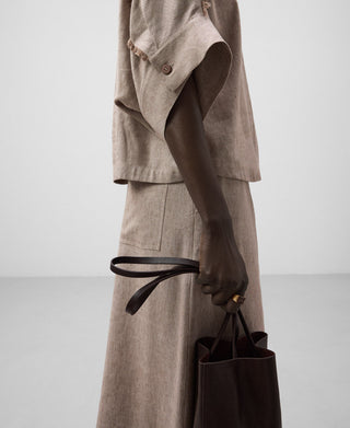 Camisa Oversize Manga Corta con Bolsillo