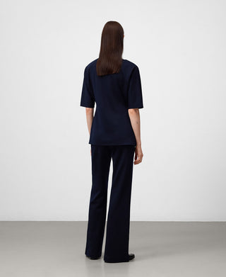 Blusa Drapeada con Estampado Rayas