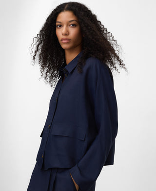 Short Shirt with Pocket Detail