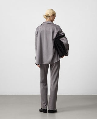 Camisa Manga Larga con Bolsillo de Antelina