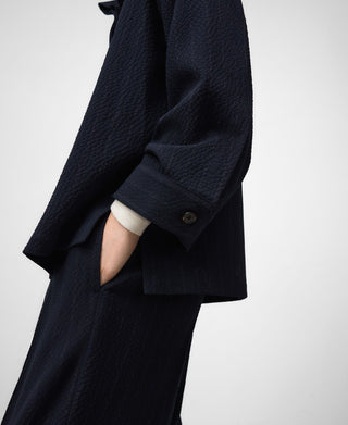 Camisa Manga Larga con Estampado Rayas