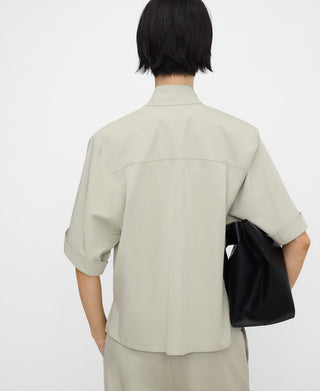 Camisa Manga Corta Cuello Tira