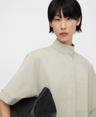 Camisa Manga Corta Cuello Tira