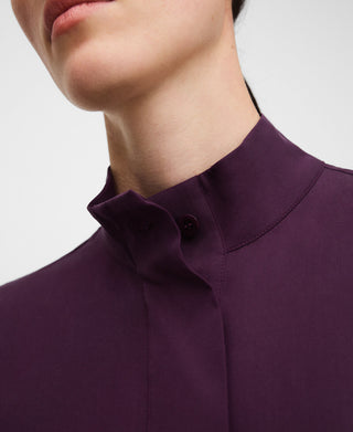 Camisa Manga Corta Detalle Cuello Tira