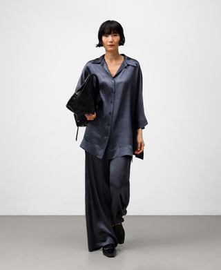 Camisa Oversize Tejido Satinado