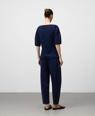 Blusa Manga Corta con Escote Barco