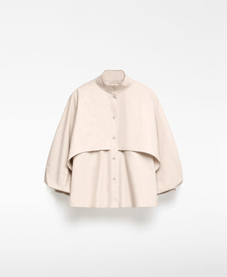 Camisa Mangas Abullonadas con Capa