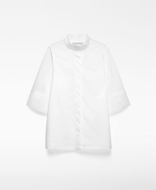 Camisa Oversize Manga Corta de Algodón