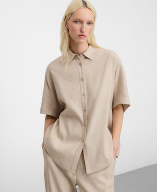 Camisa Oversized Manga Corta