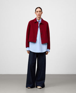 Chaqueta Corta con Cuello Solapa