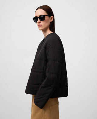 Chaqueta Acochada con Cuello Bufanda