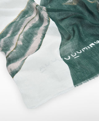 Bufanda con Logo y Estampado Floral