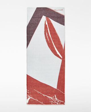 Pañuelo con Logo Estampado de Lino