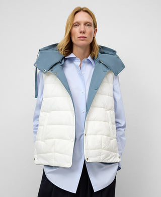 Chaleco Cuello Alto Reversible Acolchado
