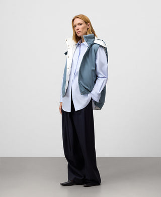 Chaleco Cuello Alto Reversible Acolchado