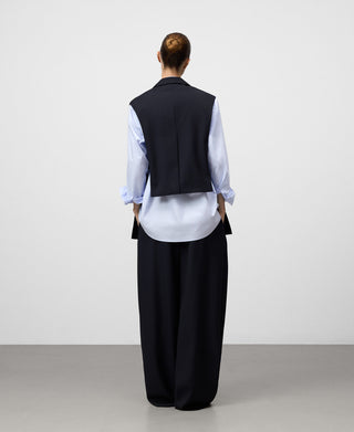 Chaleco Largo con Abertura Lateral