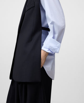 Chaleco Largo con Abertura Lateral