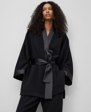 Kimono Doble Tejido con Cinturón
