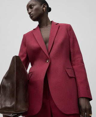 Blazer de Traje con Diseño Estructurado