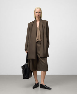 Blazer de Sastre con Cuello Bufanda