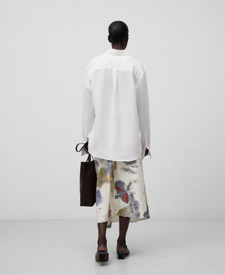 Enagua Larga con Volante Estampado