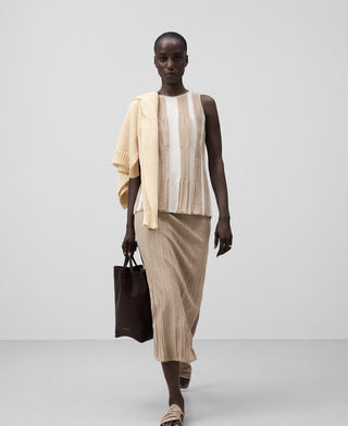 Enagua Plisada con Cintura Elástica