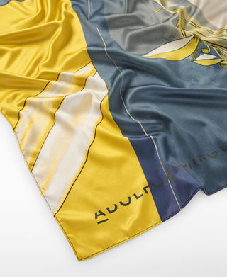 Bufanda con Logo y Estampado Floral