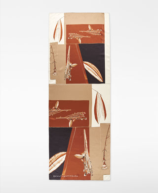 Bufanda con Logo y Estampado Floral