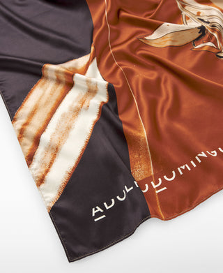 Bufanda con Logo y Estampado Floral