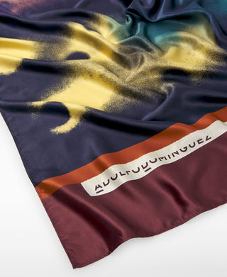 Bufanda Cuadrada con Estampado Floral