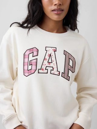 Sudadera Oversized Cuello Redondo con Logo